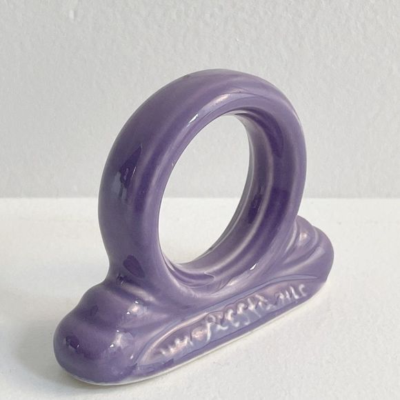 Fiesta Homer Laughlin Retired Limited Edition Color Lilac Napkin Ring 1994-1995 - Picture 3 of 13